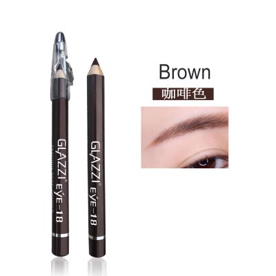 China Roll Brown Waterproof Eyebrow Pencil Sliced ​​Not Wooden Waterproof Dizzy Cosmetics Eyebrow Pencil for sale