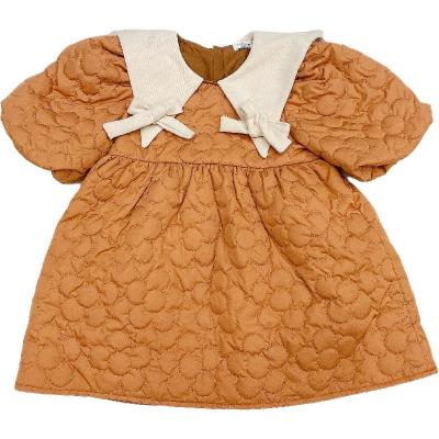 China Retro Style Thick Viable Fashion Winter Thermal Princess Dress For Little Girls for sale