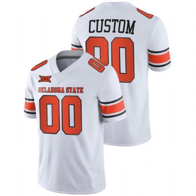 China 2021-22 Oklahoma State #00 Cowboys College Football Throwback White Jersey Custom Made Breathable Quick Dry for sale