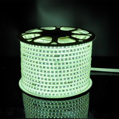 China Durable High Voltage Flexible SMD2835 IP65 Water Proof Led Strip Light 220Volt 8W Strips For Outdoor Use for sale