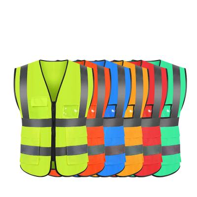 China Wholesale custom green safty waterproof custom made road safety police vest vest work wear reflective vest for sale