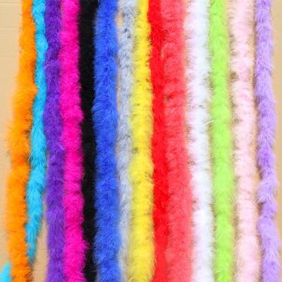 China Fashinable Stores Wholesale 40g Marabou Feather Boa Wholesale 40g Fluffy Feather Boa Turkey Colorful Party Thick Boa For Costumes for sale