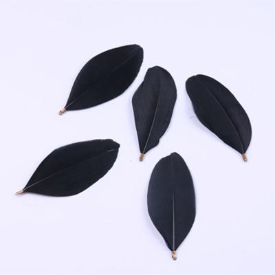 China Diy Goose Feather Natural Feather Clasp Hard Floating Kindergarten Feather Earrings Hard Floating Handmade Jewelry for sale