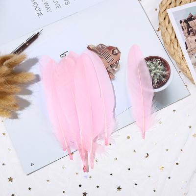 China DIY Natural Decorative Feather DIY Assembly Goose Feather Earrings Colorful Clothing Accessories for sale