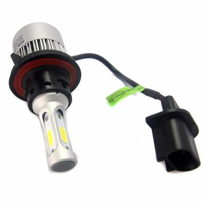 China High Low Beam LED Headlight Bulb For Car Double Beam Housing 30W H13 S2 Silver Aluminum COB Led Headlamp for sale