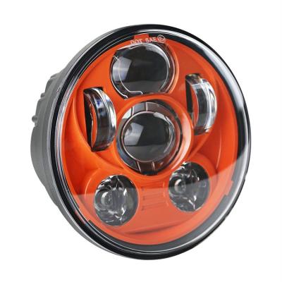 China EMC Inside No Electromagnetic Disturbance Wholesale LED Headlight High Lumen Double Beam Waterproof IP67 Motorcycle Led Headlight 5.75 Inch for sale