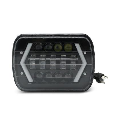 China Universal LED headlight square 7 inch led headlights for car and truck OEM 6000K 45W 7x6 5x7 led headlight for sale