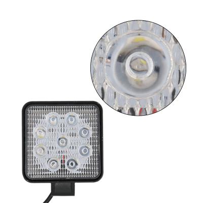 China Truck Square 12V 24V 27W Next Level Aluminum Led Light 4 Inch Led Work Light for sale