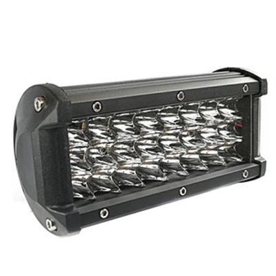 China 7 inch aluminum offroad led work light bar truck 6000K dc12v 3030 smd led light bar 72w for sale