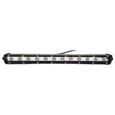 China Aluminum 4X4 Led Light Bar 36w 12 Led 15 Inch White Single Row Led Light Bar for sale