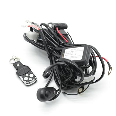 China Hot sale off-road vehicle auto remote control wire harness plug and play for led light bar wiring harness for sale