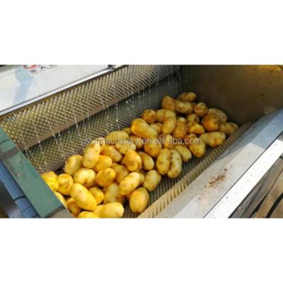 China Easy Operation Large Scale Automatic Industrial Stainless Steel Sweet Potato Peeling Washing Machine for sale