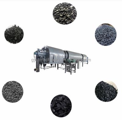 China 12CBM Continuous Wood Sawdust Rice Husk Nut Shell Charcoal Making Activated Carbon Furnace for sale