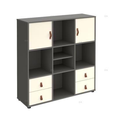 China Gray Cube File Cabinet Panel Storage Cabinet Modern Home Office Furniture Cabinet for sale