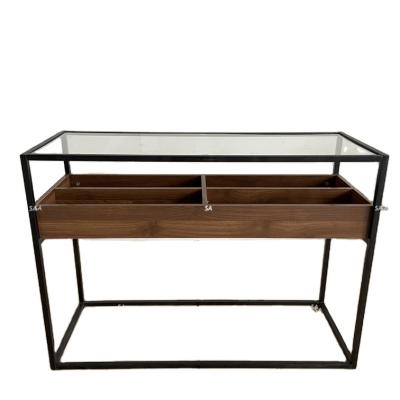 China Industrial Style Metal Framed Metal Frame with Hall Table Filing Console for sale