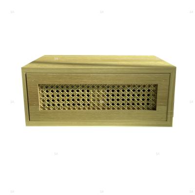 China Rattan Drawer Rattan Front Drawer Bedside Table Drawer Wall Mounted Cabinet for sale