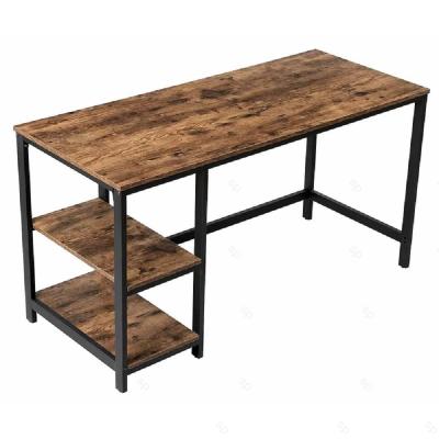 China Hot Sale Other Living Room Furniture MDF Computer Desk Black Metal Frame Wooden Study Table for sale