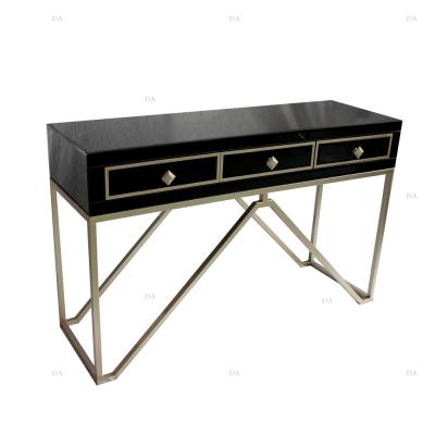 China Furniture Console Table Hallway Table Convertible Mirrored Console Bedroom Dresser Black for sale