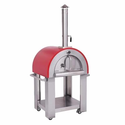 China Best Medieval Factory Price OEM Stainless Steel Charcoal Wood Fired Pizza Oven With Accessories for sale