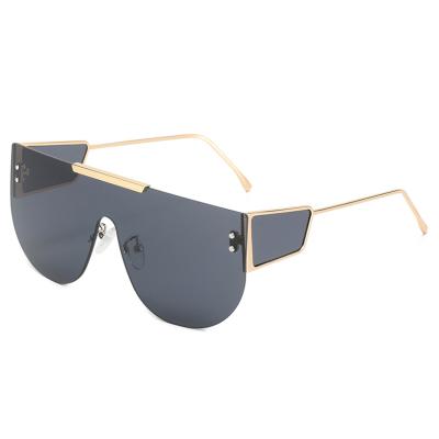 China Fashion sunglasses wholesale 2021 new fashion multicolor oversized one-piece sunglasses with side lens for sale