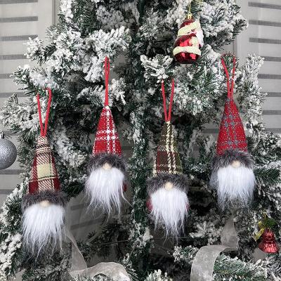 China Christmas Tree Decoration Christmas Plush Ornaments Santa Beard Xmas Gnome Tree Hanging For Christmas Tree Fireplace Home Decor for sale