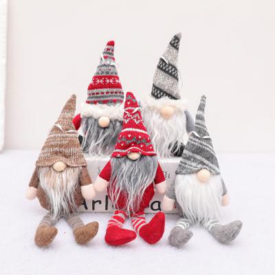 China Fashionable Christmas Decorations Knit Gnomes Doll Christmas Tree Decoration Faceless Christmas Tree Gnomes Ornaments for sale