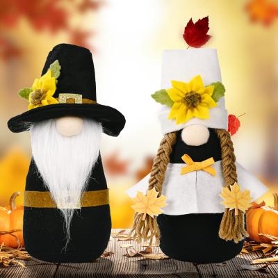 China Gnome 2021 Faceless Harvest Festival New Product Autumn Harvest Festival Decoration Doll Rudolph Ornament Thanksgiving Doll for sale