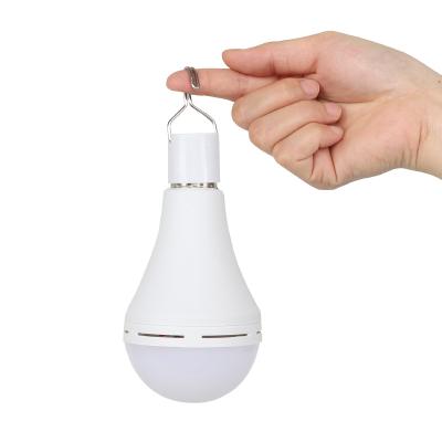 China AC 170-256V 9w E27 Intelligent Bulb Emergency LED Rechargeable Home / Camping Light for sale