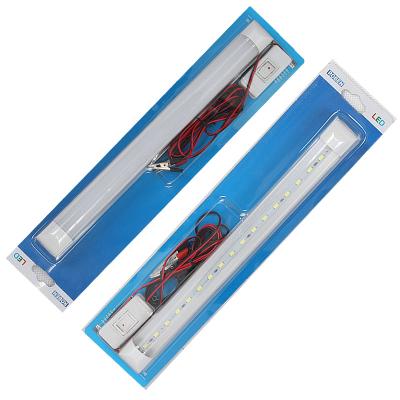 China Cheap warehouse DC 12V T8 led tube 1ft with 2m wire clip and switch button for outdoor lighting for sale