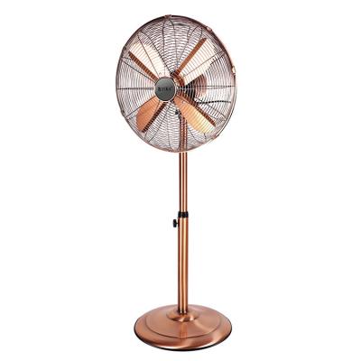 China Metal Body 16 Inch Summer Hot Sales Electric Room Metal Stand Fan With Swing for sale