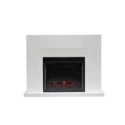 China 1000W/2000W Hotel Decor Cheap Indoor Flame Free Portable Electric Fireplace Insert With Mantel for sale