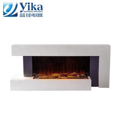 China 2021 Best Selling Hotel Household 1000W/2000W Winter Room Space Decorative Surround Wall Mounted Electric Fireplace for sale