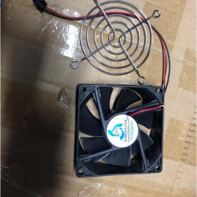 China Fan (small) with black iron block (with fan mesh) 80*80 004 for sale