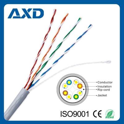 China Copper ; AXD manufacturer cat5 optional network cable UTP cat5e cable 1000ft for sale