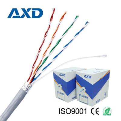 China Aluminun AXD copper/bare copper clad ftp 4 pairs cat.5e LAN cable/networking cable/communication cable for sale