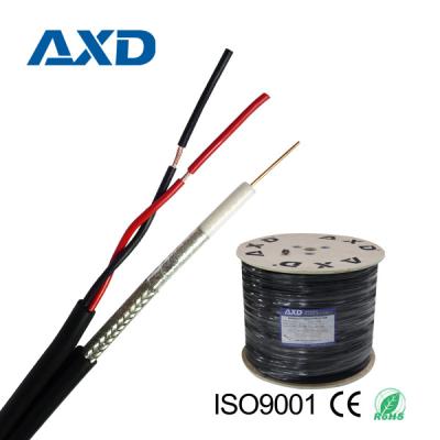 China AXD Coaxial CCTV or Satellite Cable RG6+2C Siamese Cable for CCTV Camera with CE/ROHS for sale