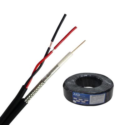 China AXD/XUNDAO RG59+2C Power Cable For CCTV Camera With CPR/IEC/ROHS/CE 0.8+2C*0.5MM2 for sale