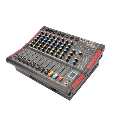 China Good Price 99 DSP Echo Mixer Professional Digital Power Amplifier Mixer 8 Channel Audio Audio Console BT800D for sale