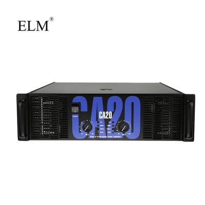 China Karaoke Power Amplifier Wholesales AC20 Channel 2 Channel 20000 Watt Mixer 10000W High Fidelity Class AB Power Amplifier For Stage for sale