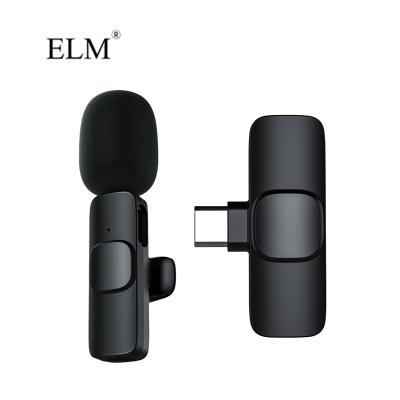 China Professional 2.4g Interview Lavalier Microphone Recording Live Stream Mini Lapel Wireless Professional Microphone For Phone for sale