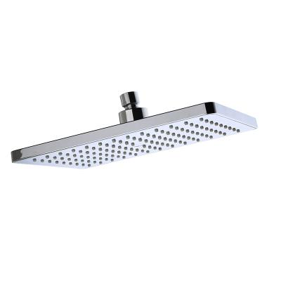 China Modern Stain Finish Rectangle Steel Outdoor Rainfall Top Shower Head for sale