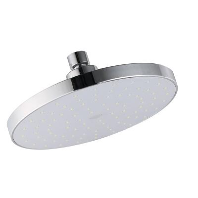 China Modern Ceiling Top Shower 9 Inch Around Chrome Finish Overhead Rain Shower With Self Clean Needle for sale