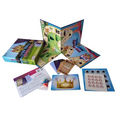 China High quality custom manufacture 1/4 family paper times board game from paper and cardboard board game china supplier for fun for sale