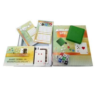 China Eco-Friendly Custom Game Figures OEM&ODM Eco-Friendly Customized Deluxe Paper Card Kid Dice Games for sale