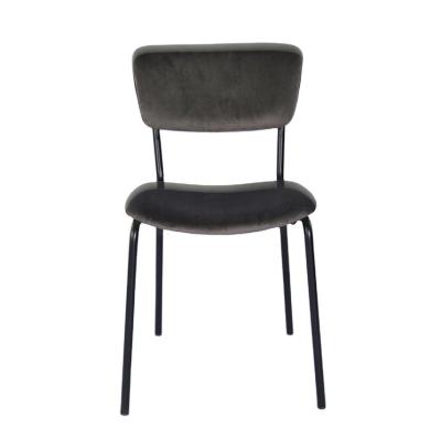 China Removable cover OEM factory direct sale simple modern home kitchen dinner chair fabric velvet cheap dining chair sale for cafe restaurant for sale