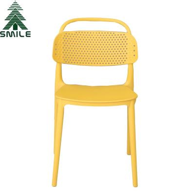 China Cooling High Quality Modern Home Furniture All Plastic PP Dining Chair Modern Dinner Chair Leisure Plastic Chair for sale