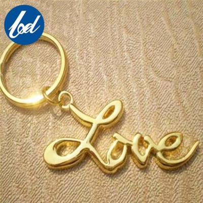 China Promotion / Gifts Latest Designs Custom Logo Love Key Chain Plated Key Chain Love Key Chain for sale