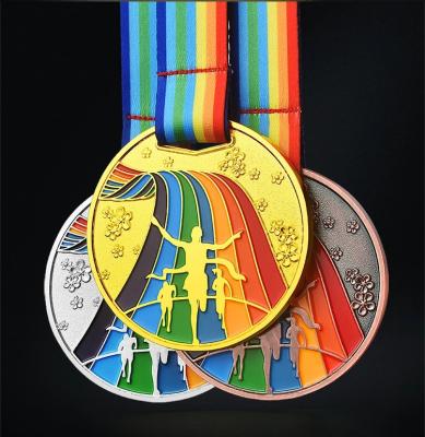 China Custom High Quality China Running Medal Sport Medal Metal Running Medal Trophies and Awards for sale