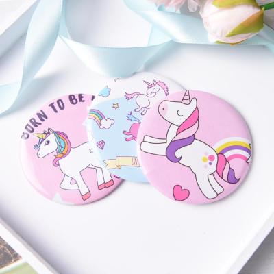 China Wholesale High Quality Custom Logo Mirror Mini Makeup Mirror Double Sided Make Up Pocket Mirror for sale