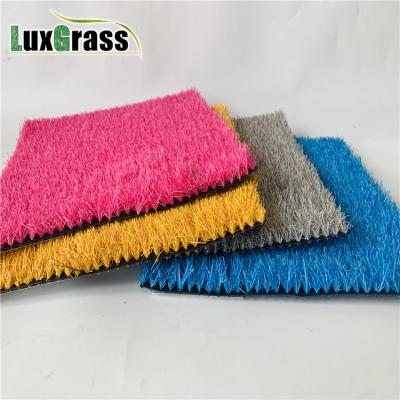 China Green Color Home Colorful Pink Playground Decoration Turf Artificial Grass For Crafts for sale